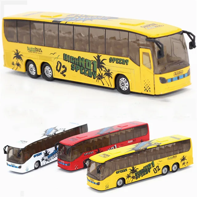 abbyfrank 1 50 bus miniature model car toys pull back city bus
