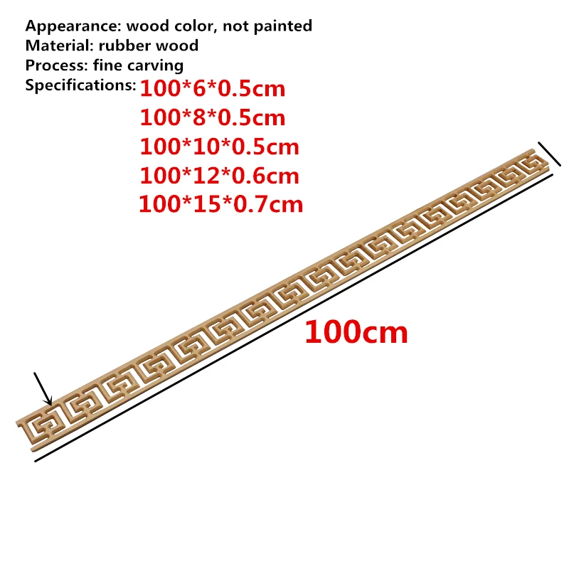 10pcs Wooden Decal Carved Hanging Supplies Corner Appliques Accessories Miniatures Decorative Lines Woodcarving Home Decor