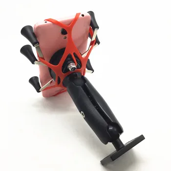 

Photography Ball Mount Square Plate Rotating Double Socket Arm Phone Holder Bracket for Garmin Gopro Cell Phone