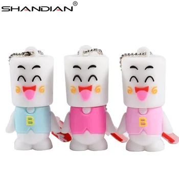 

SHANDIAN Hotsale 2018 Pen Drive Cup Lovely Gift USB Pendrive 4GB 16GB 32GB 64GB Cartoon Bottle U Stick USB Drive Usb 2. 0