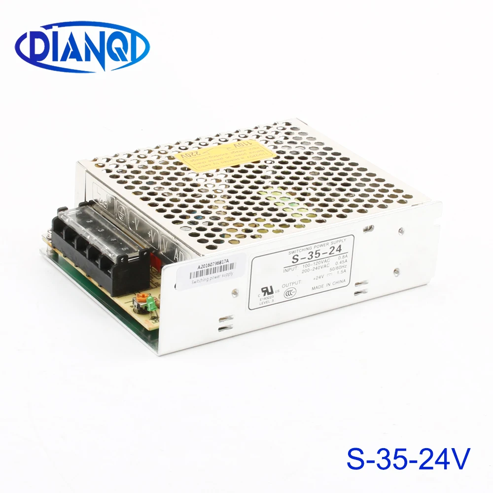 

power suply S-35w-24V 1.5A ac to dc power supply switch ac dc converter high quality S-35-24