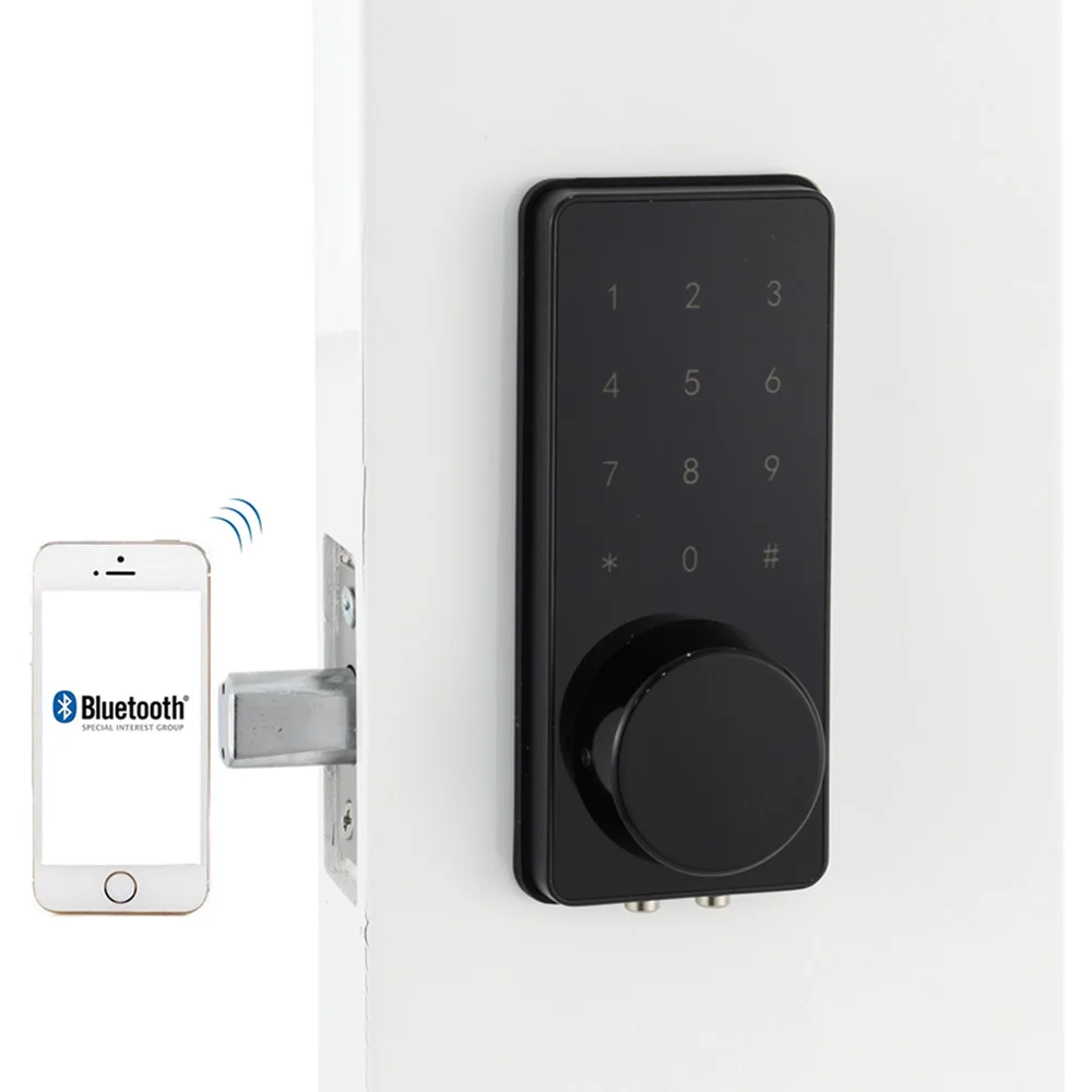 Buy Black Home Smart Bluetooth Door Lock Electronic