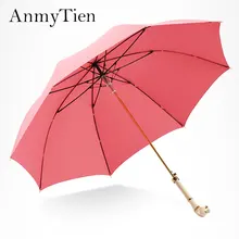 Parapluie Femme розовый и белый Короткие ручки Готический бизнес милый Зонт от дождя Guarda Chuva зонтик корпорация