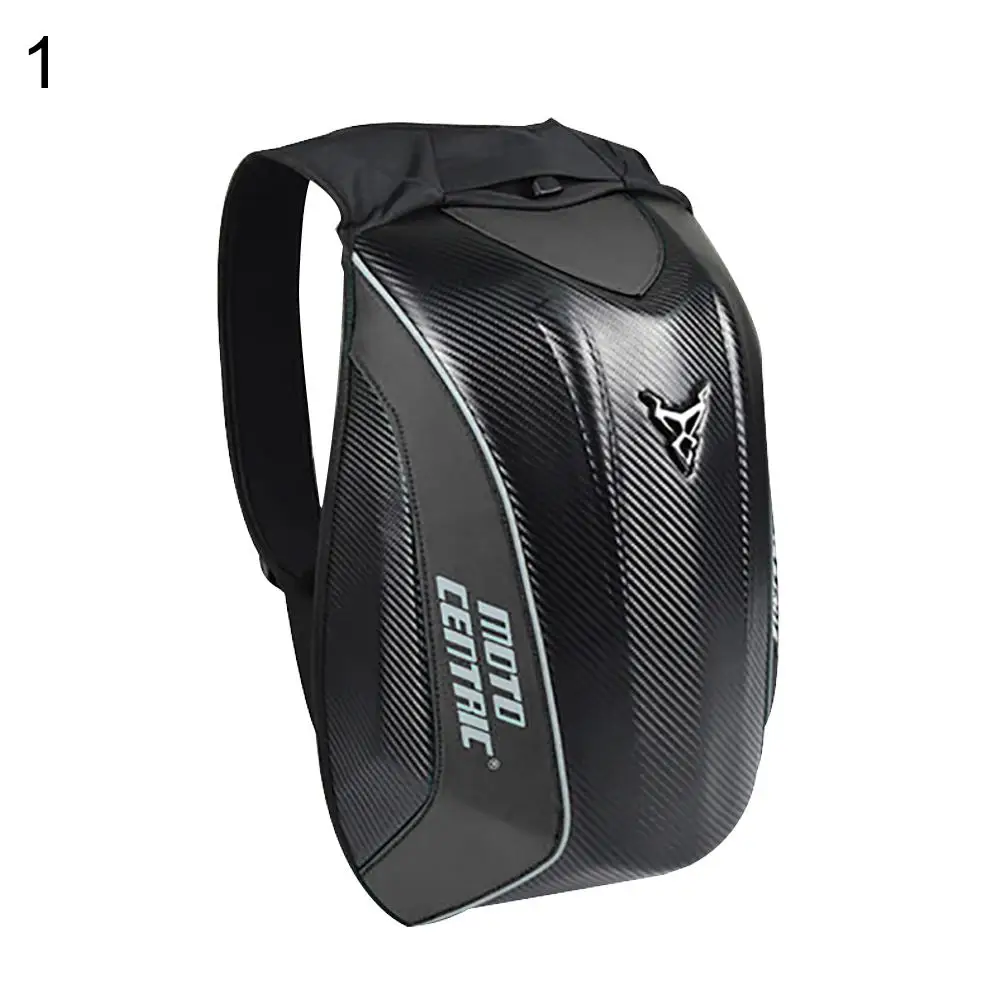 

Carbon Fiber Motorcycle Backpack Reflective Waterproof Hard Shell Luggage Bag Durable