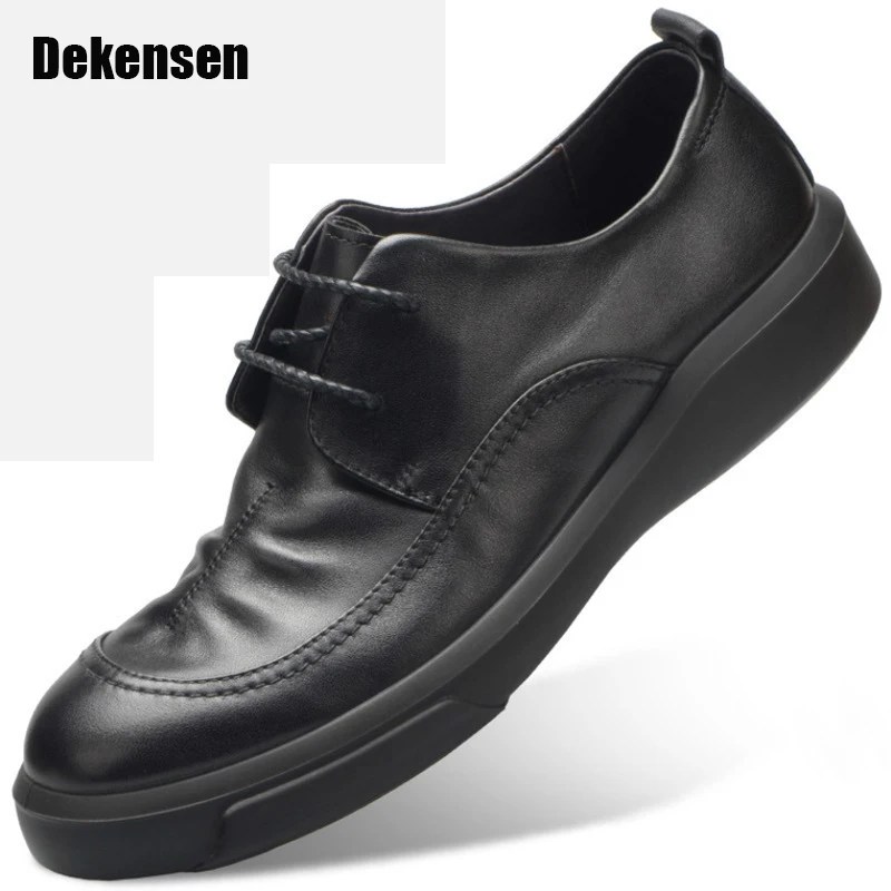 

Top Quality Fashion formal mens dress shoes genuine leather black luxury wedding shoes men flats office for male oxford shoes