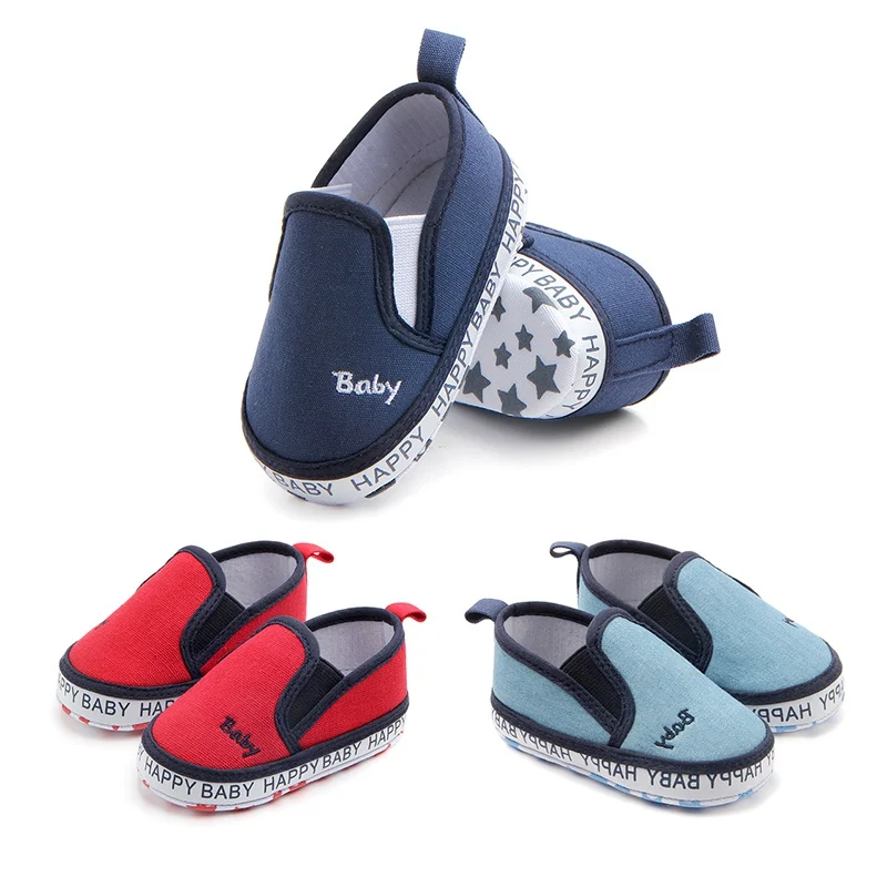 

Baby Shoes Classic Canvas Embroidery Letter Baby Girl Shoes Cotton First Walker Fashion Baby Boy Shoes