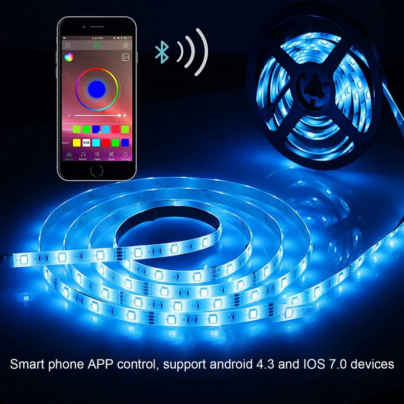 DOZZLOR 1 шт. DC 5 в 24 В Мини Bluetooth/Светодиодная лампа RGBW струнный контроллер красочное