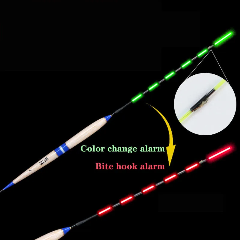 Smart рыбалка поплавок укус сигнализации рыба укус примансветодиодный Led Изменение цвета освещения Автоматическая ночь электронный
