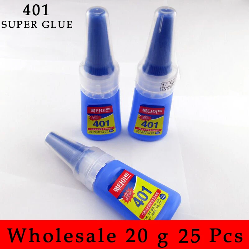 Wholesaler 25 Tubes 401 Multi Purpose Super Glue Stronger Liquid