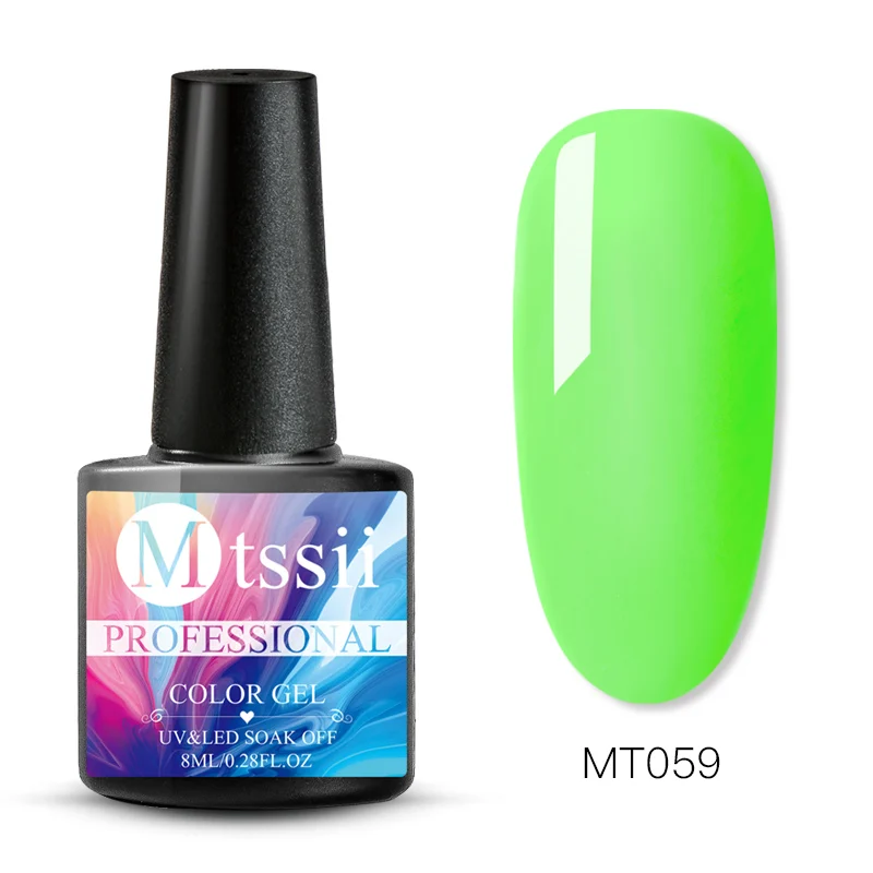 Цветной Гель-лак Mtssii для ногтей, Набор ногтей, впитывающее верхнее Базовое покрытие, УФ-Гель-лак, Полупостоянный маникюрный лак для ногтей - Цвет: VS01476