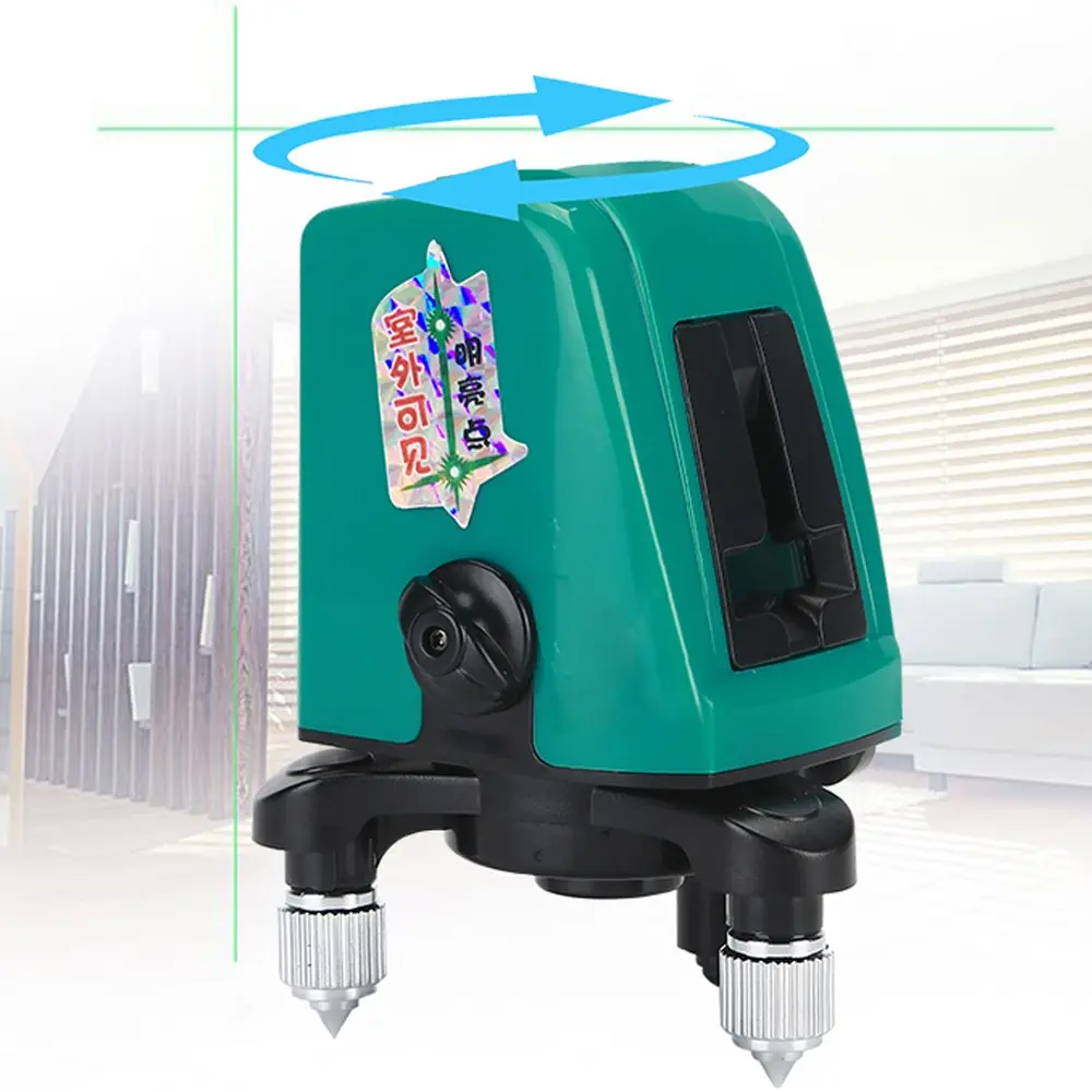 

Mini Self-leveling Laser Level 360 Degree Laser Leveling Unit 2 Line 1 Dot Green Light Laser levels Device Automatic Alignment