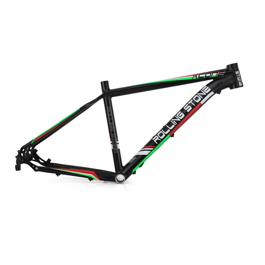 Rolling Stone XC ONE 2" MTB рама 16 17 дюйм(ов) дисковый тормоз Горный велосипед рама - Цвет: Black Green 17inch