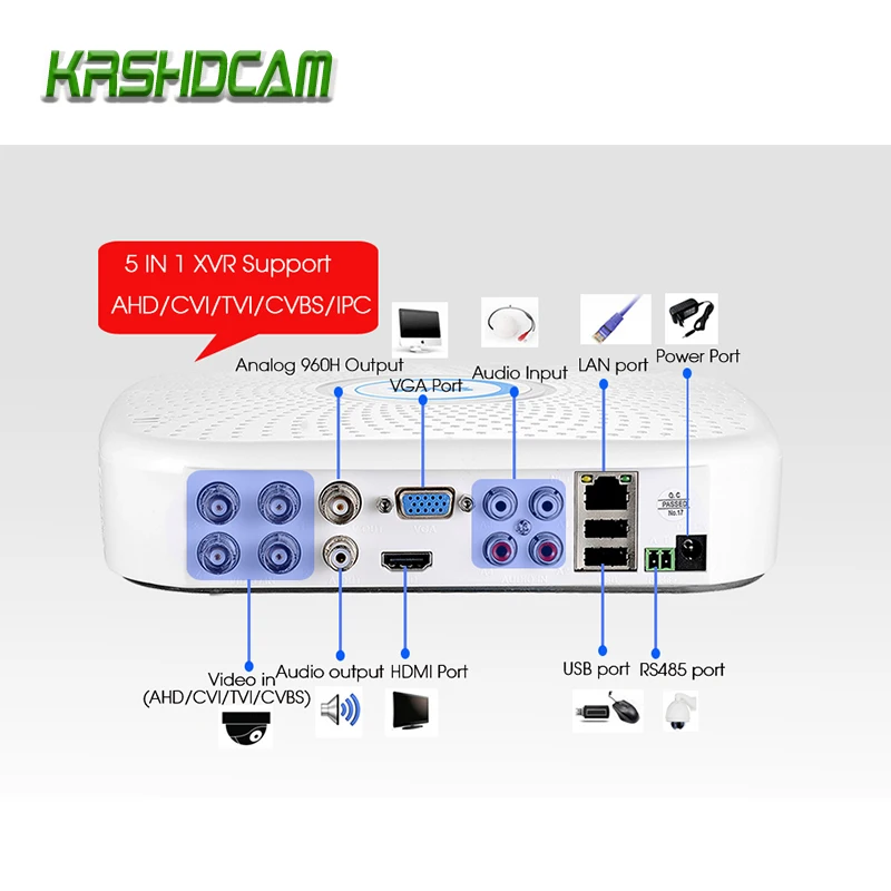 KRSHDCAM 4CH CCTV Системы 1080 P AHD 1080N DVR 4 шт. SONY 3000TVL Водонепроницаемый Открытый