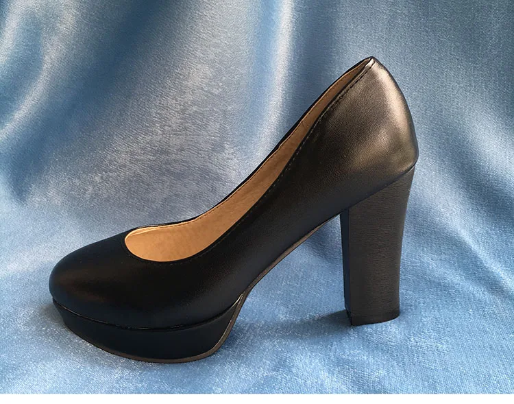 Phoentin/обувь на платформе; черные женские туфли-лодочки без застежки на высоком каблуке; коллекция года; элегантные женские модельные туфли; ; Новое поступление; FT340