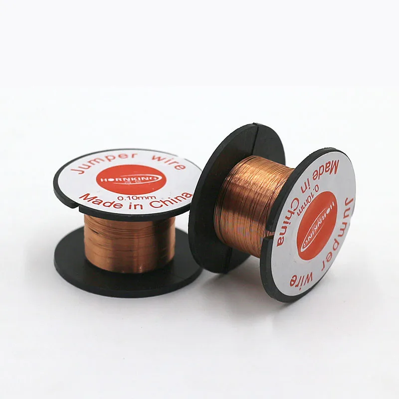 Tucuxi 1PC Copper Soldering Wire 0.1mm PCB Link Jumper Wire Maintenance Jump Line for Mobile Phone Computer PCB Welding Repair Tucuxi 1PC Copper Soldering Wire 0.1mm PCB Link Jumper Wire Maintenance Jump Line for Mobile Phone Computer PCB Welding Repair