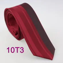 YIBEI coahella ties мужской тонкий галстук бордовый черный несимметричный Полосатый Тонкий галстук модный галстук узкий Свадебный Gravata