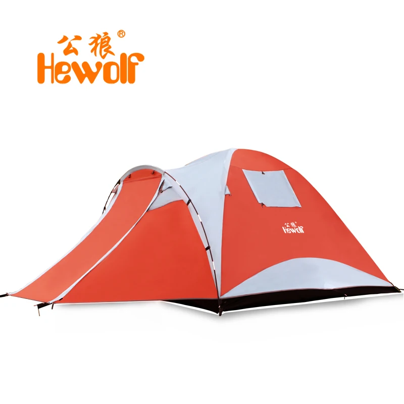 

Hewolf Camping Travel Picnic Tent 3-4 People Double Layer Anti-tear Durable High Quality Tents And Waterproof Windproof 1900