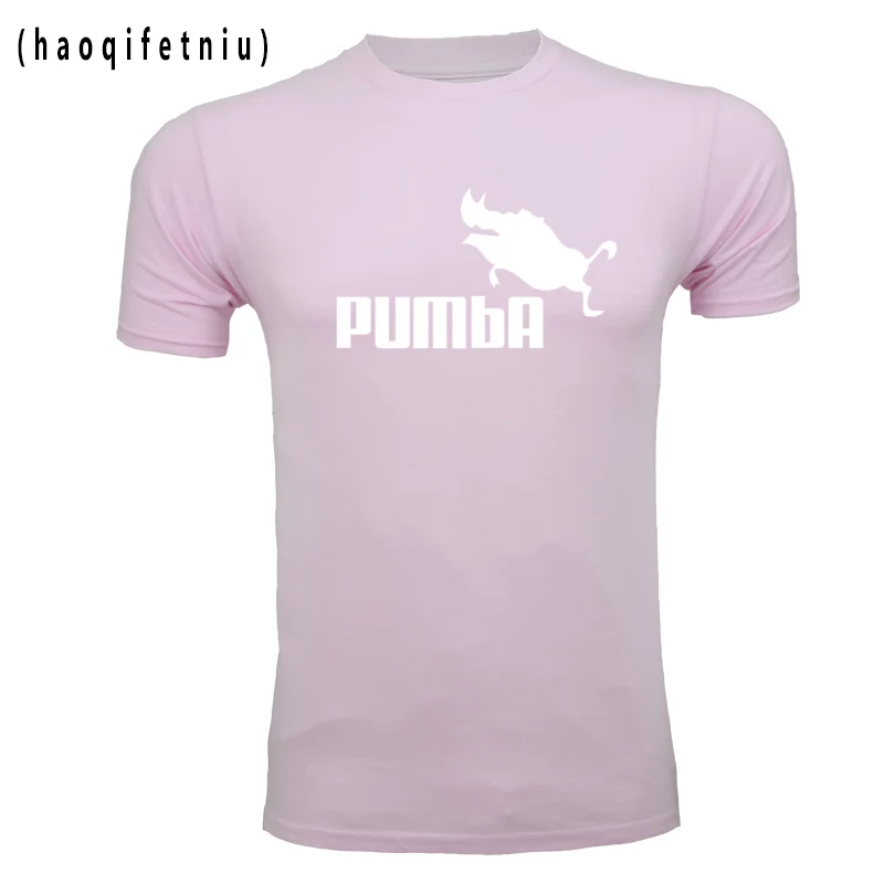 2018 Милый Забавный тройник футболки homme Pumba (Пумба) мужская с коротким рукавом