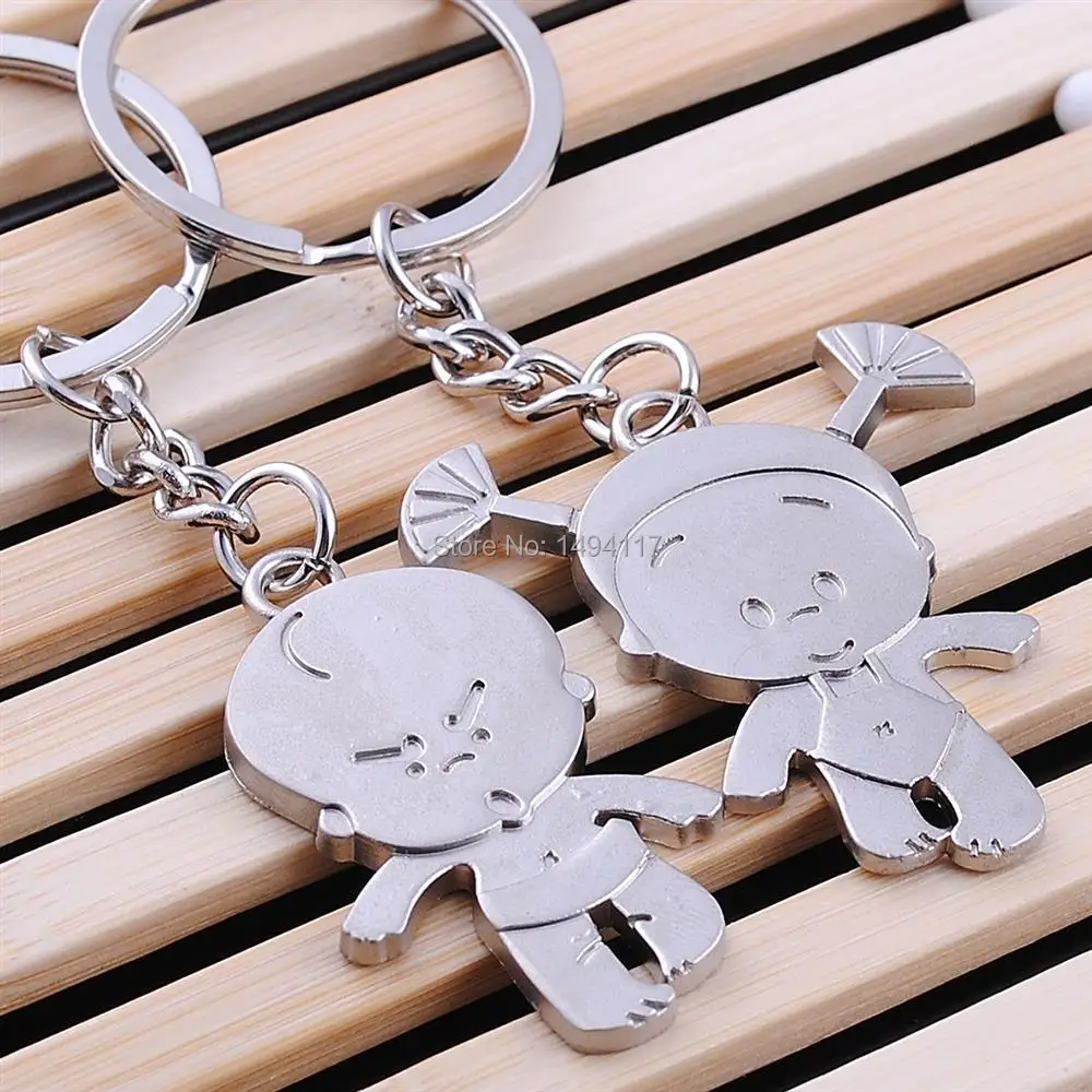 Valentine's Day Lovers key chain chinese doll style keyring bag