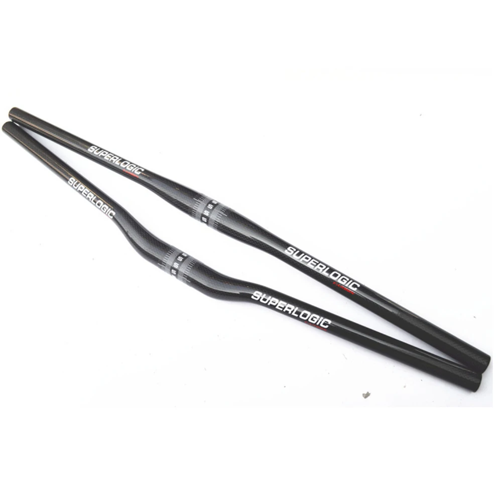 

new superlogic full carbon fiber MTB Mountain bike flat riser handlebar bicycle handlebar 31.8*700/720mm only 140g