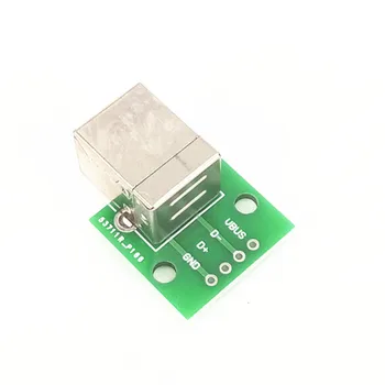 

10pcs/lot USB-05 USB To DIP Adapter Board Female Head In Line B Type Square Interface Printer Connects Data Line