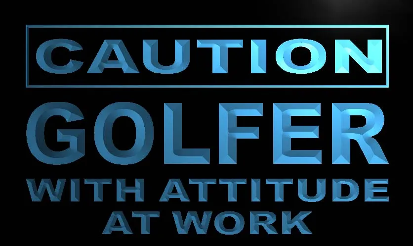 LN576- Caution Golfer LED Neon Light Sign | Дом и сад