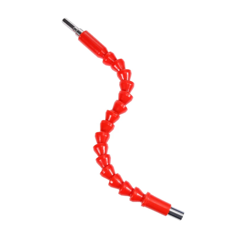 Vastar 295 мм электронная дрель черные гибкие биты вала удлинительная Отвертка Держатель долото длинное соединение четыре цвета - Цвет: Красный
