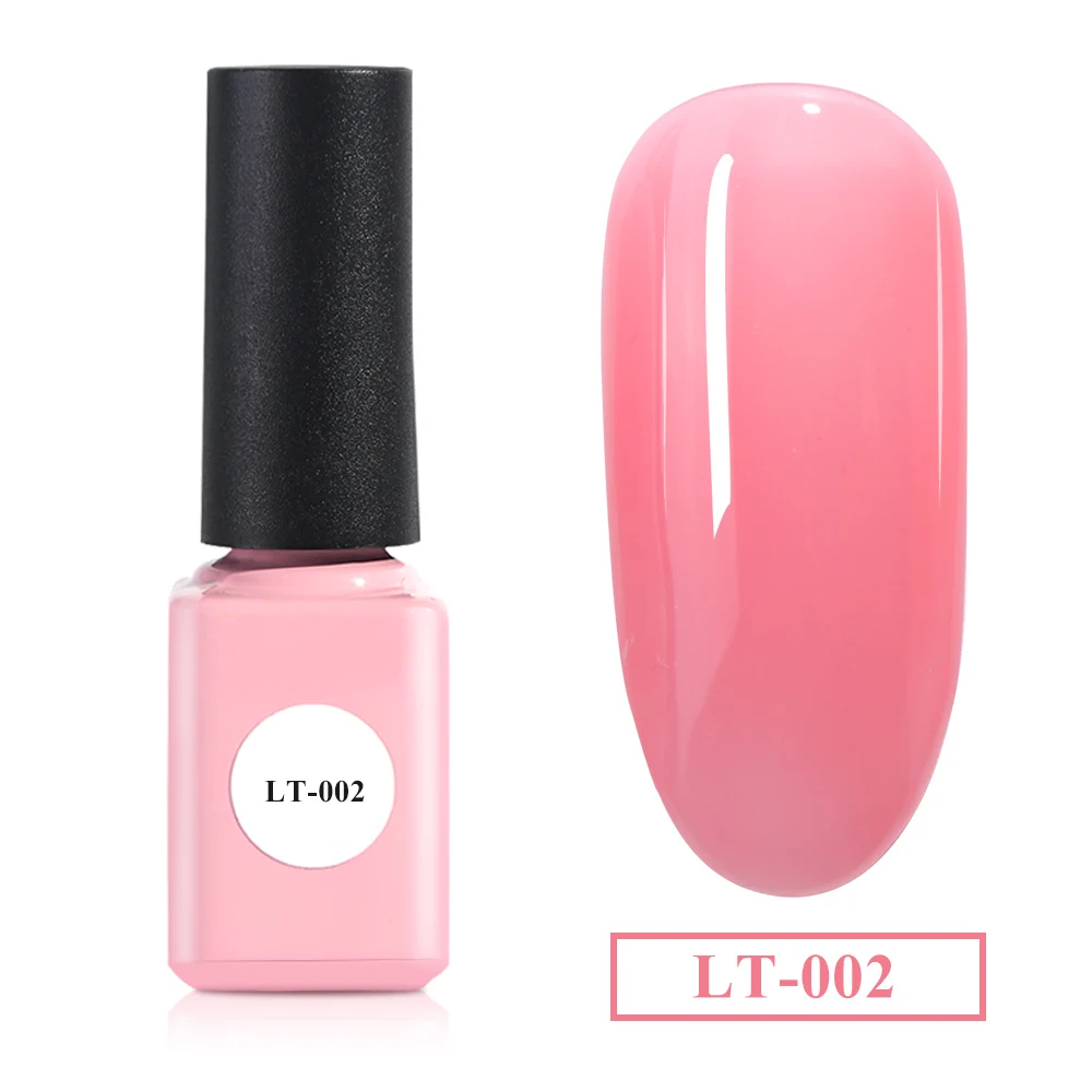 6 мл ногтей гель лак для ногтей телесного цвета розовый чистый Цвета замочить от УФ-светодиодный Гибридный гель Лаки стойкий маникюр JILT01-06 - Цвет: LT-002