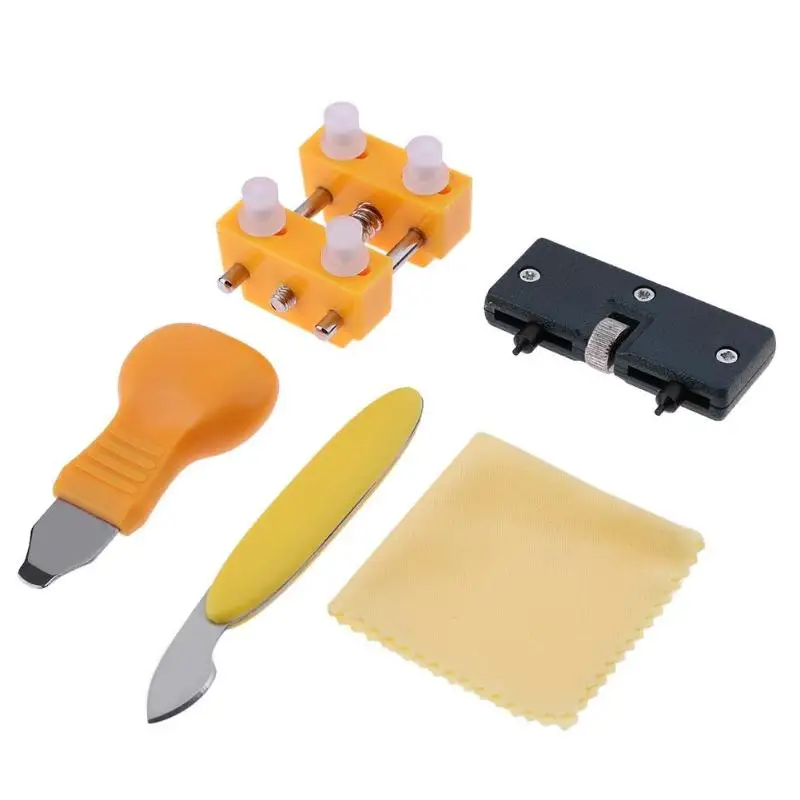 

5pcs Watch Back Cover Case Opener Remover Battery Change Repair Tool Kit Hand Repair Tool Watchmaker Tools Parts