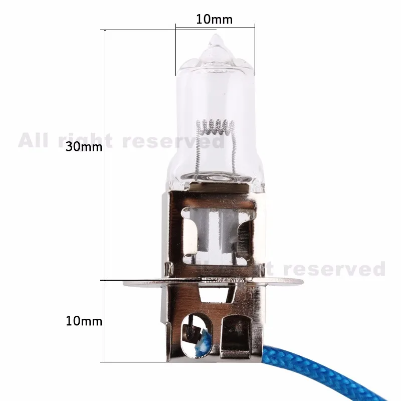 10 шт., H3, 24 В, 70 Вт, 3200 K, желтые противотуманные галогеновые лампы, светильник для автомобиля, светильник для автомобиля, Стильный автомобильный светильник, источник