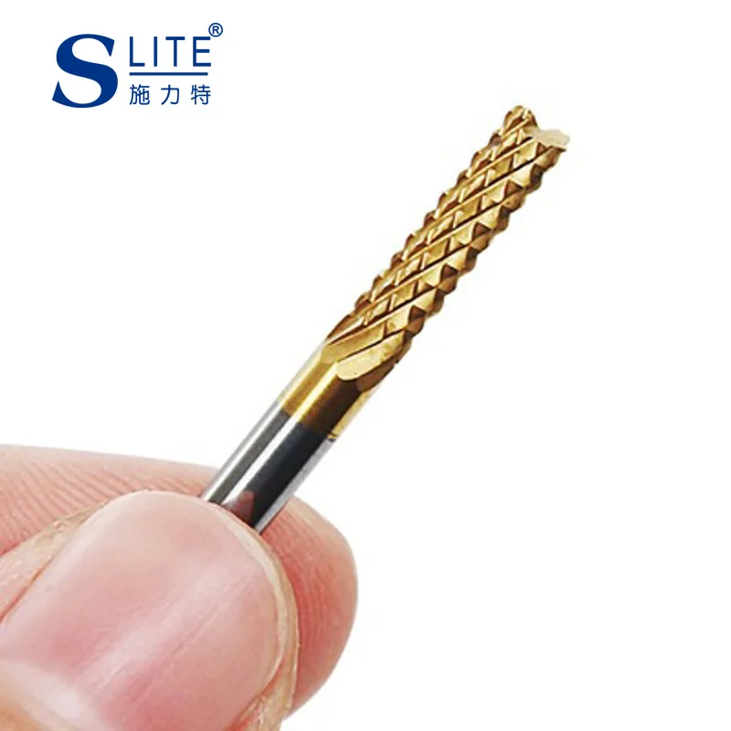 Slite Tungsten Steel Coated PCB Milling Cutter Circuit Board Circuit Board Carving Knife Gong Knife Corn Milling Cutter tools