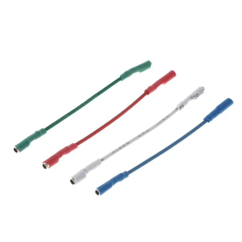 

4PCS Universal Silver Leads Wires Header Wire Cable 50mm for 1.2-1.3mm Pins Turntable Phono Headshell Tonearm