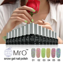 MRO snow gel nail polish set uv gel lucky gel nail lacquers varnish 3 in 1 nail glue professional esmaltes permanentes de uv