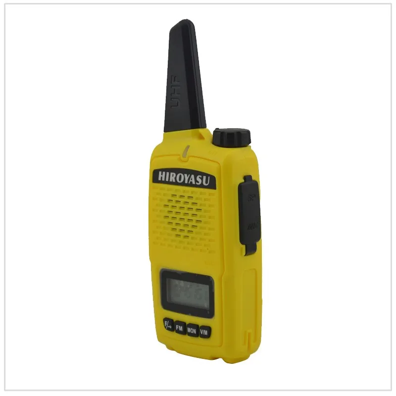 Мини Walkie Talkie hiroyasu q1626 UHF 400-470 мГц 16 Каналы Портативный двусторонней Радио (Цвет желтый)