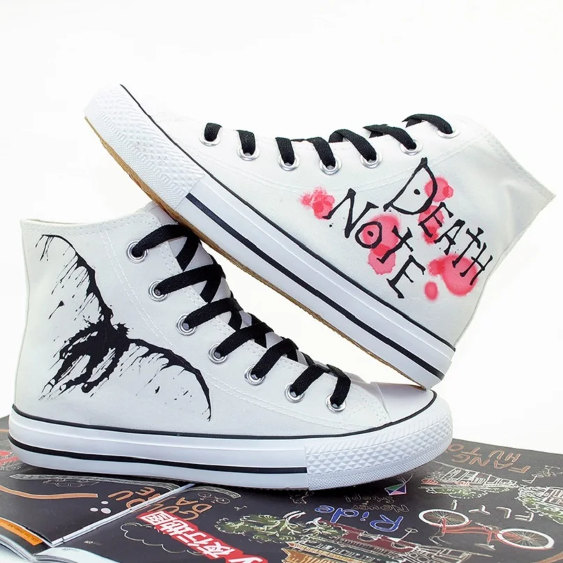High-Q Unisex Anime Cos Death Note L Casual Student plimsolls canvas shoes rope soled shoes