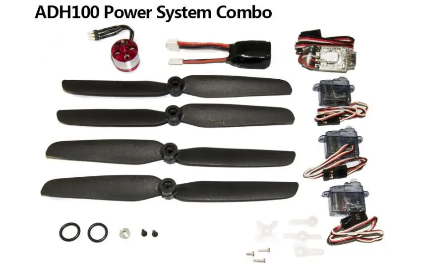 

AEORC Micro Power System Combos,ADH100 (Including propeller saver,propeller,motor(KV 3700),ESC,servo,battery) RC Plane RC Model