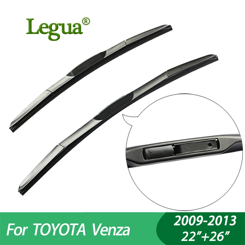 Legua Wiper blades For TOYOTA Venza (2009 2013), 22"+26"",car wiper,3