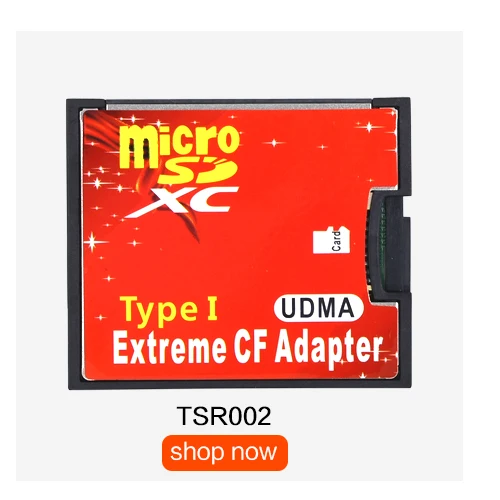 TISHRIC WiFi SD-CF карта SDHC SDXC MMC адаптер для стандартной компактной вспышки типа I карта конвертер UDMA кардридер для камеры