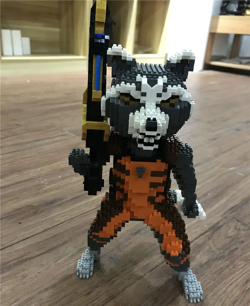 SJ ракета енот супер герой 3D модель DIY алмазные блоки кирпичи мини сборная игрушка Jouets Juguetes Игрушки