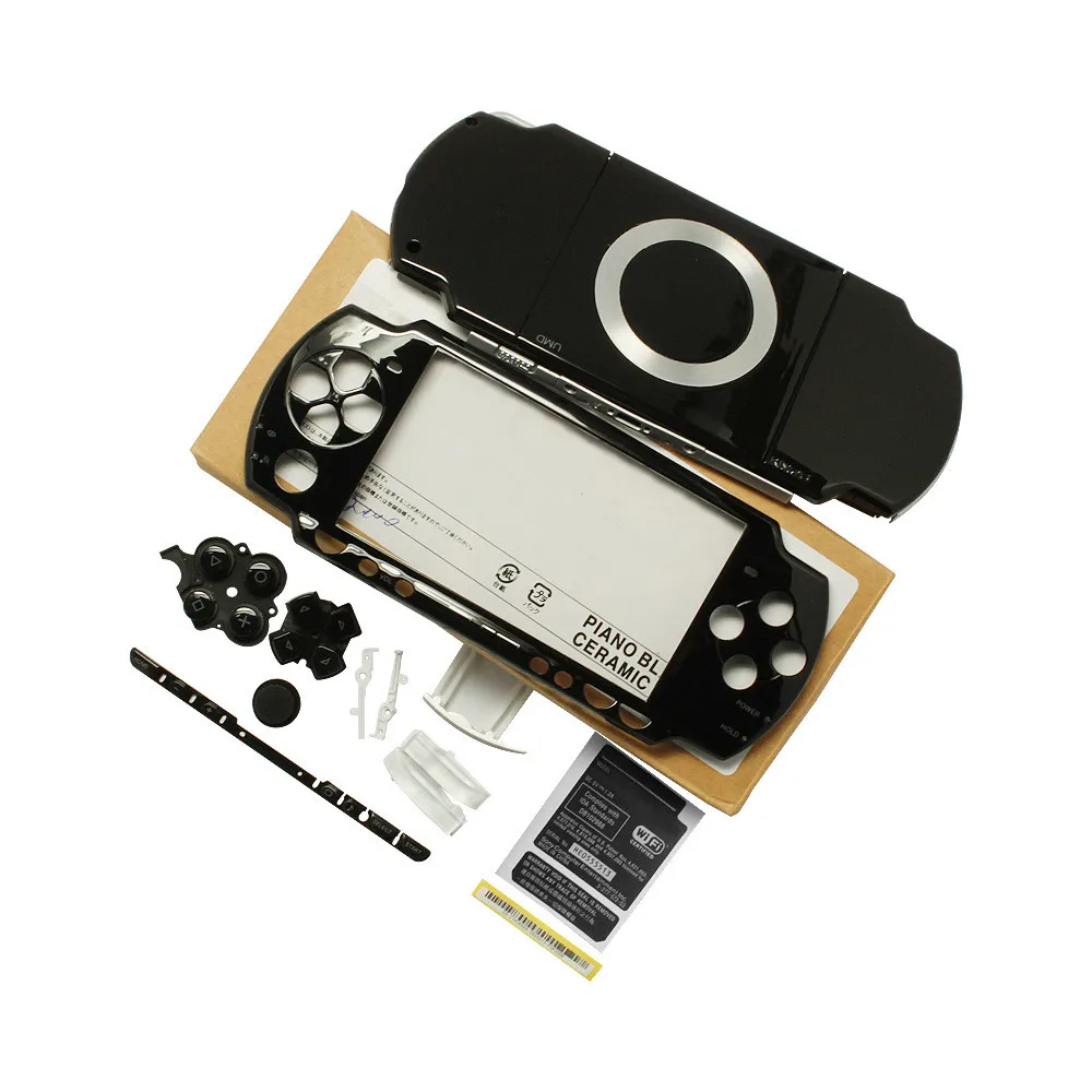 

Black High Quality Full Housing Shell Faceplate Case Part Replacement for Sony PSP 2000
