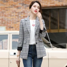 2019 Autumn New Professional Temperament Clothes Single Breasted Long Sleeve Women Slim Fashion Work Wear Female Suit Plus Size