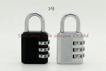 

300pcs 3 Dials Resettable Combination Password Lock Safe Door Locker Pad Lock Padlock For Travel Luggage Suitcase