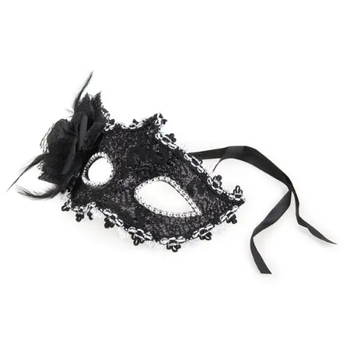 Маскарадный костюм в виде цветочной маски; черные вечерние платья на Хэллоуин