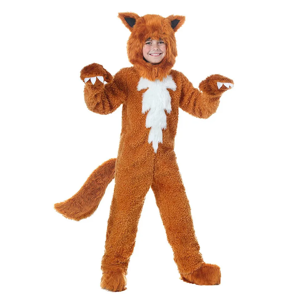 Children/'s Fox Fancy Dress Set Tail Ears Headband Animal Wild Costume