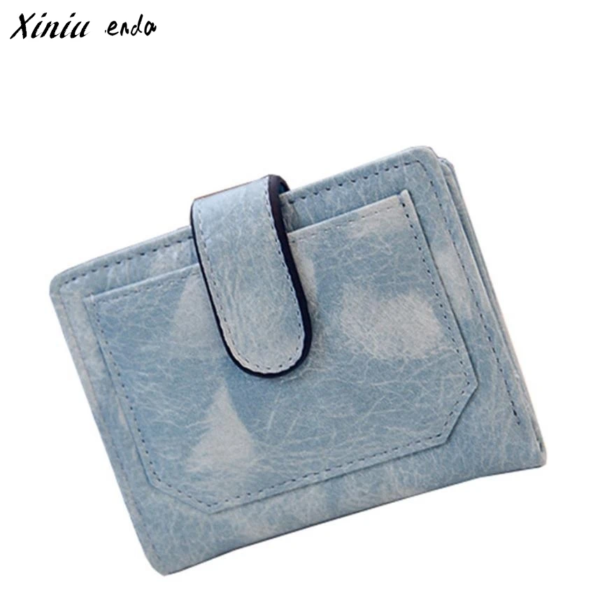

Xiniu Womens Wallets And Purses Solid Color Stone Pattern Mini Hasp Short Wallet Portefeuille Femme #2810