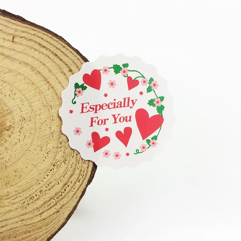 600 шт./лот Sweet Heart "специально для вас" серии круглые наклейки печать Рождественский подарок DIY этикетки