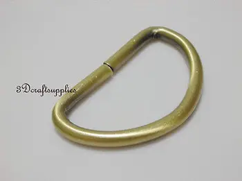 

d ring d-rings purse ring Webbing Strapping anti bronze 1 1/4 inch 10pcs U54