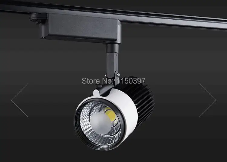 Levou Pista w Cob Light Rail Spotlight Lâmpada Substituir 300 Halogênio Ac85-265v Quente - Frio Natural Branco Dhl Luz 30 3 Halogênio Lâmpada AC85-265V Quente Frio Natural Branco