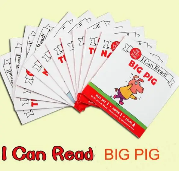 12 книг/набор я могу читать больше поросят Phonics моя самая первая книга с рисунком