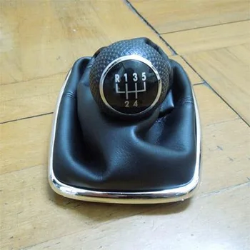 

5 Speed Shift Lever Cover Gear Shift Knob Gaiter Boot Cover For Volkswagen Jetta Golf Manual Transmission Shifter Knobs